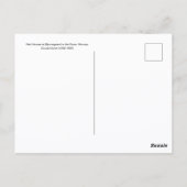 Red Houses Snow Norwegen Monet Postkarte (Rückseite)