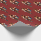 Red Howdy Cowboy Western Hats Geschenkpapier (Ecke)