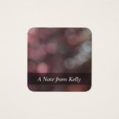 Red Hued Bokeh Foto Abstrakt Art Message Cards (Vorderseite)