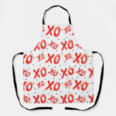 Red Hugs and Kisses Pattern Schürze (Vorderseite)