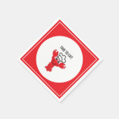 Red Hummer Bake Koch Hat Strip Serviette (Ecke)