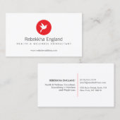 Red Hummingbird Logo Health Care, Naturopath Visitenkarte (Vorne/Hinten)