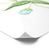 Red Hummingbird No.10 Antique Vogel Poster Print. (Ecke)