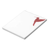 Red Hummingbird Notizblock (Rotiert)