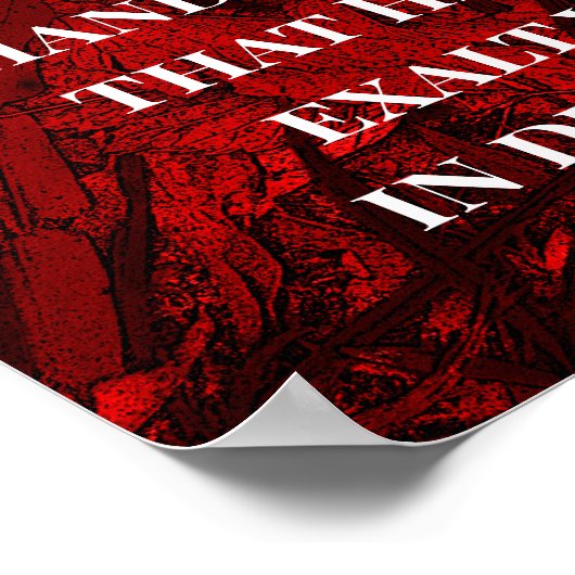 Red Humor Sie selbst unter Gottes Poster (Ecke)