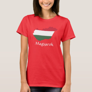 RED Hungary Flaggenplan Magyarok T - Shirt