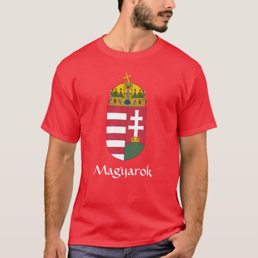 RED Hungary-Wappen Magyarok-T - Shirt (Vorderseite)