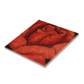 "Red Hybrid Tee Rose" Küche Garten Keramik Tile Fliese (Seite)