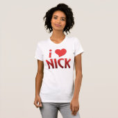 Red I Heart Nick Tank Top (Vorne ganz)