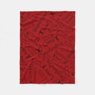 Red I Liebe Chefin Fleecedecke
