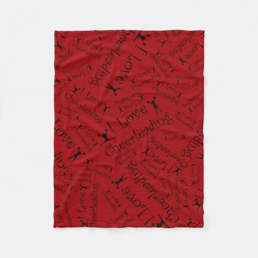 Red I Liebe Chefin Fleecedecke (Vorderseite)