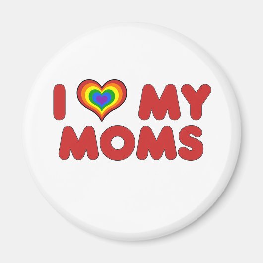 Red I Liebe My Mamas Magnet (Vorne)