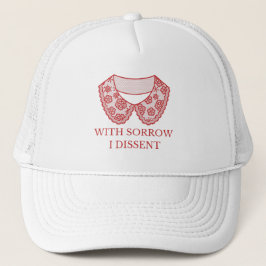 Red I trotzige Spitze Collar Abortion Ban Protest Truckerkappe