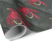 "Red Ibis" Foreut Fly Wrapping Paper Geschenkpapier (Rolleneckpunkt)