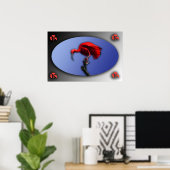 Red Ibis Poster (Heimbüro)