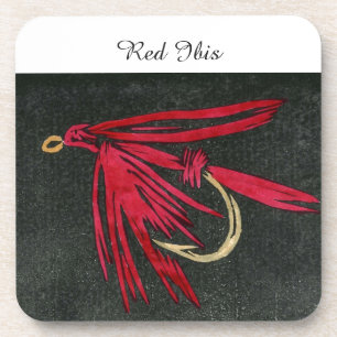 "Red Ibis" Trout Nassflieger Untersetzer