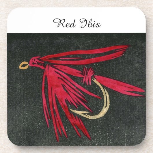 "Red Ibis" Trout Nassflieger Untersetzer (Vorderseite)