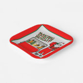 Red Ice Brust mit Bier und Santa Pappteller (Gewinkelt)