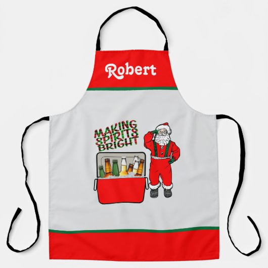 Red Ice Brust mit Bier und Santa Schürze (Vorderseite)