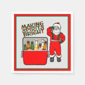 Red Ice Brust mit Bier und Santa Serviette (Vorderseite)