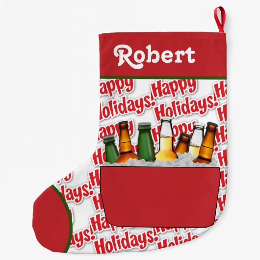 Red Ice Brust mit Bierfreuden Großer Weihnachtsstrumpf (Rückseite)