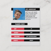 Red Ice Hockey Trading Card Telefonnummerkarte (Rückseite)