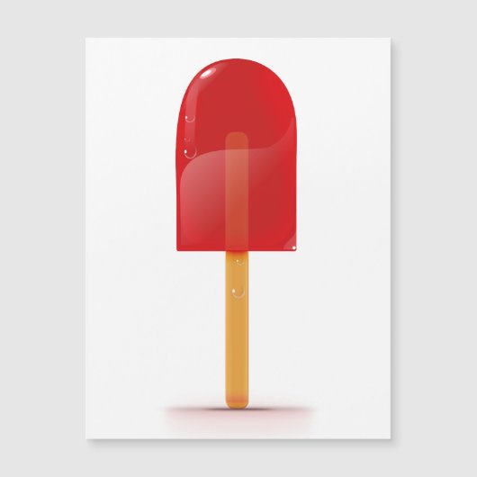 Red Ice Lolly Magnetkarte (Vorderseite)