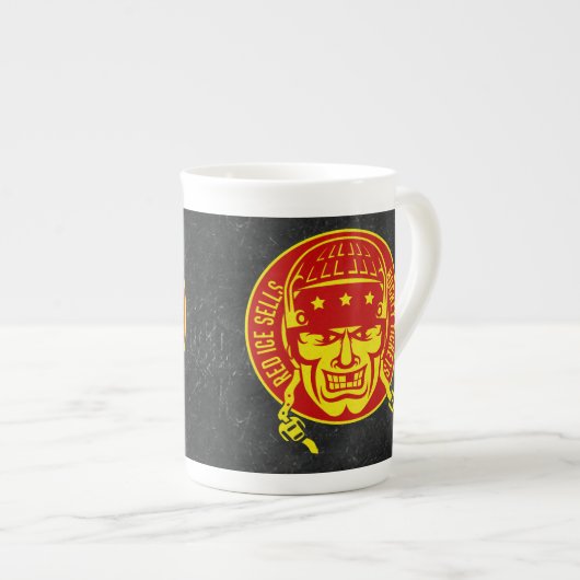 Red Ice verkauft Eishockey Tickets Cup Porzellantasse (Vorderseite Rechts)