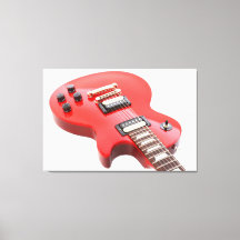 RED ICONIC ELECTRIC GUITAR 32x48