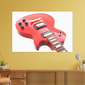 RED ICONIC ELECTRIC GUITAR 40x60 Leinwanddruck (Insitu (Wohnzimmer))