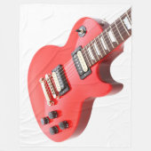 RED ICONIC ELECTRIC GUITAR FLEECEDECKE (Vorderseite)