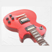 RED ICONIC ELECTRIC GUITAR FLEECEDECKE (Vorderseite (Horizontal))