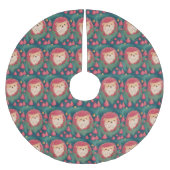 Red Igel Haven Polyester Weihnachtsbaumdecke (Vorderseite)