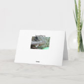 Red Iguana Feiertagskarte (Rückseite)