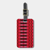 Red Ikat Recoleta Gepäckanhänger (Vorderseite vertikal)