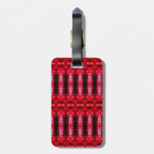 Red Ikat Recoleta Gepäckanhänger (Rückseite vertikal)