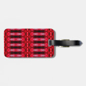 Red Ikat Recoleta Gepäckanhänger (Rückseite horizontal)