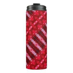 Red Ikat Thermal Tumbler Thermosbecher
