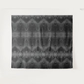 Red Ikat Tox Black & White Wandteppich (Vorderseite (Horizontal))