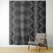 Red Ikat Tox Black & White Wandteppich (Beispiel)