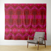 Red Ikat Wandteppich (Beispiel (Horizontal))