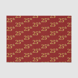 Red, Imitate Gold 25. (25.) Event Seidenpapier