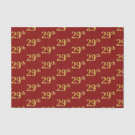 Red, Imitate Gold 29. (29.) Event Seidenpapier