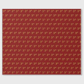 Red, Imitate Gold 3. (Dritter) Event Geschenkpapier (Flach)