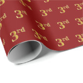 Red, Imitate Gold 3. (Dritter) Event Geschenkpapier (Rolleneckpunkt)