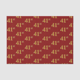 Red, Imitate Gold 41. (41.) Event Seidenpapier