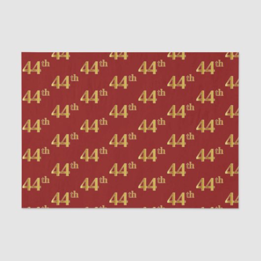 Red, Imitate Gold 44. (44.) Event Seidenpapier (Vorderseite)