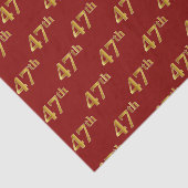 Red, Imitate Gold 47. (siebenundvierzigste) Verans Seidenpapier (Ausschnitt)