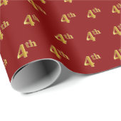 Red, Imitate Gold 4. (4.) Event Geschenkpapier (Rolleneckpunkt)