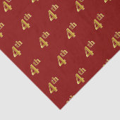 Red, Imitate Gold 4. (Vierte) Event Tissue Paper Seidenpapier (Ausschnitt)